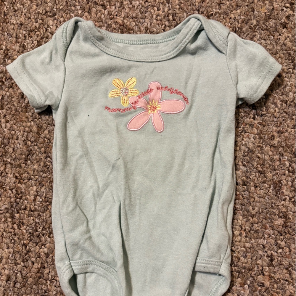Floral Embroidered Kids One Piece